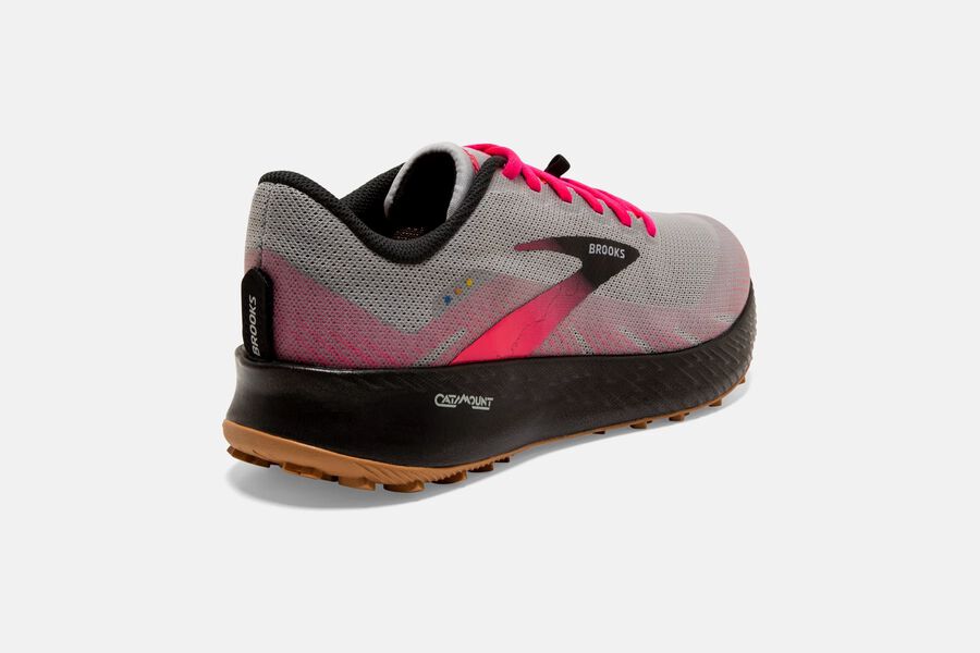 Brooks Catamount Trail Loopschoenen Dames - Donkerblauw/Roze - 694815PTX